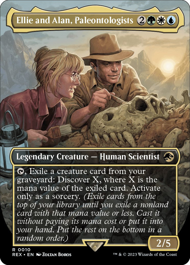 Ellie and Alan, Paleontologists (Borderless) [Jurassic World Collection] Foil