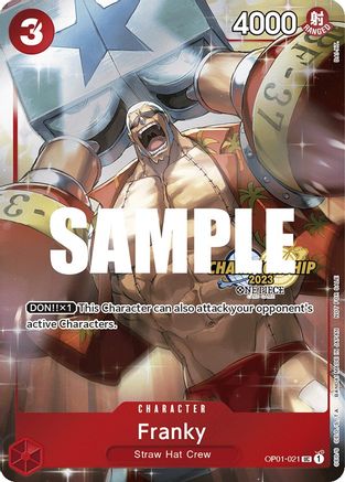 Franky (CS 2023 Celebration Pack) (OP01-021) - [One Piece Promotion Cards] Foil
