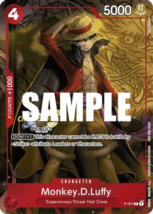 Monkey.D.Luffy (007) (CS 2023 Celebration Pack) (P-007) - [One Piece Promotion Cards] Foil