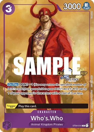 Who's.Who (CS 2023 Celebration Pack) (ST04-010) - [One Piece Promotion Cards] Foil