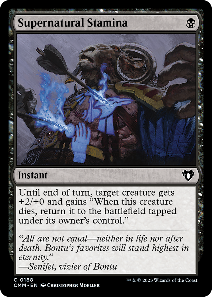 Supernatural Stamina [Commander Masters] Foil