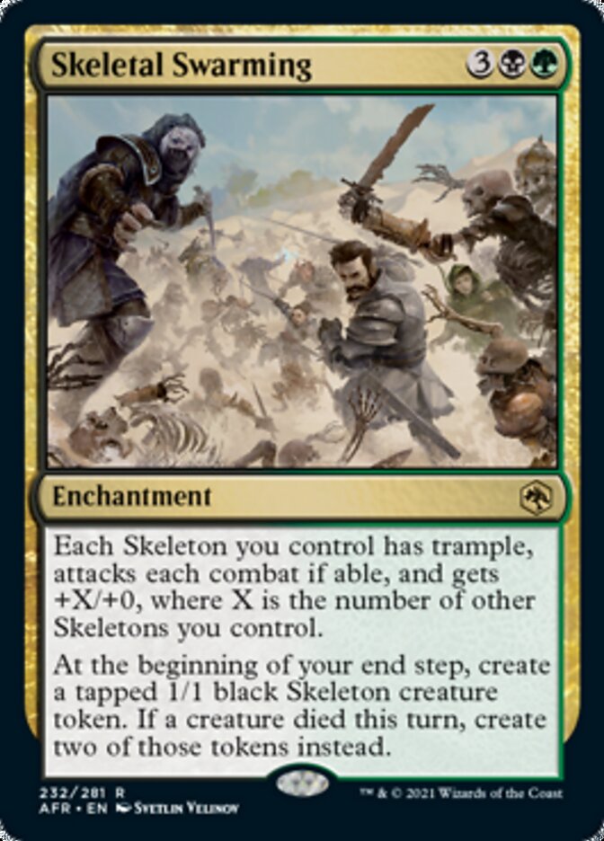 Skeletal Swarming [Dungeons & Dragons: Adventures in the Forgotten Realms] Foil