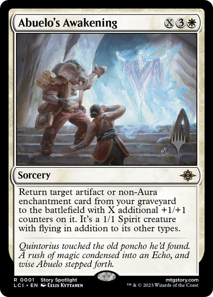 Abuelo's Awakening (Promo Pack) [The Lost Caverns of Ixalan Promos] Foil