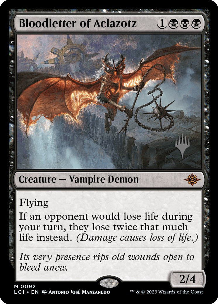 Bloodletter of Aclazotz (Promo Pack) [The Lost Caverns of Ixalan Promos] Foil