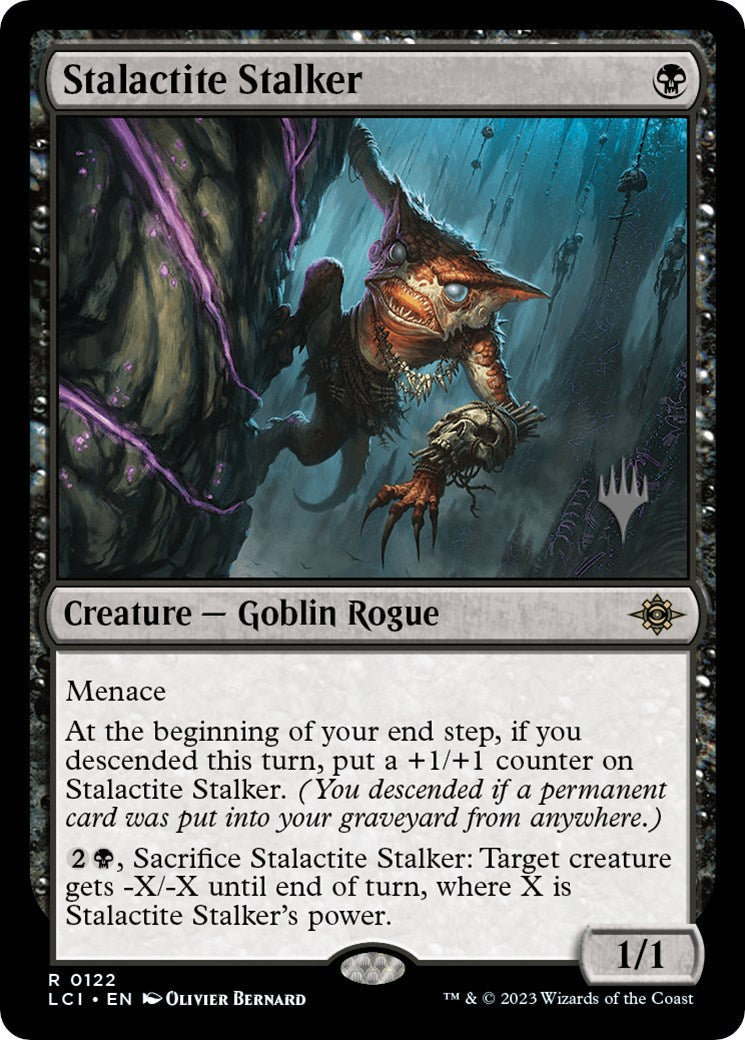 Stalactite Stalker (Promo Pack) [The Lost Caverns of Ixalan Promos] Foil