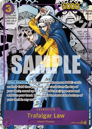 Trafalgar Law (069) (Alternate Art) (Manga) (OP05-069) - [Awakening of the New Era] Foil