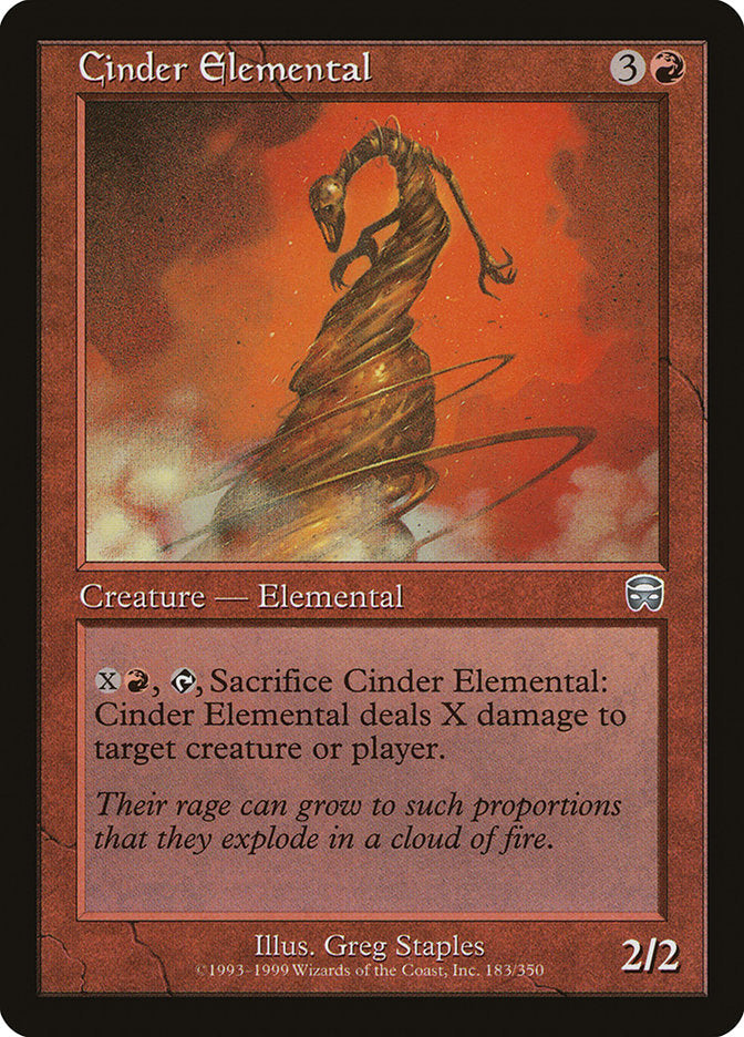 Cinder Elemental [Mercadian Masques] Foil