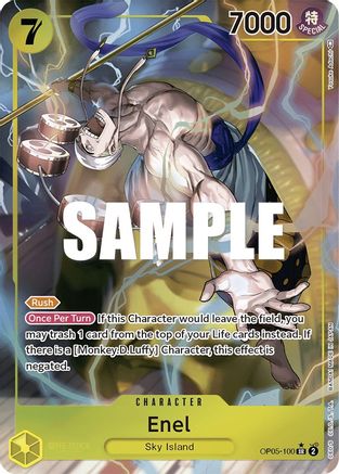 Enel (100) (Alternate Art) (OP05-100) - [Awakening of the New Era] Foil