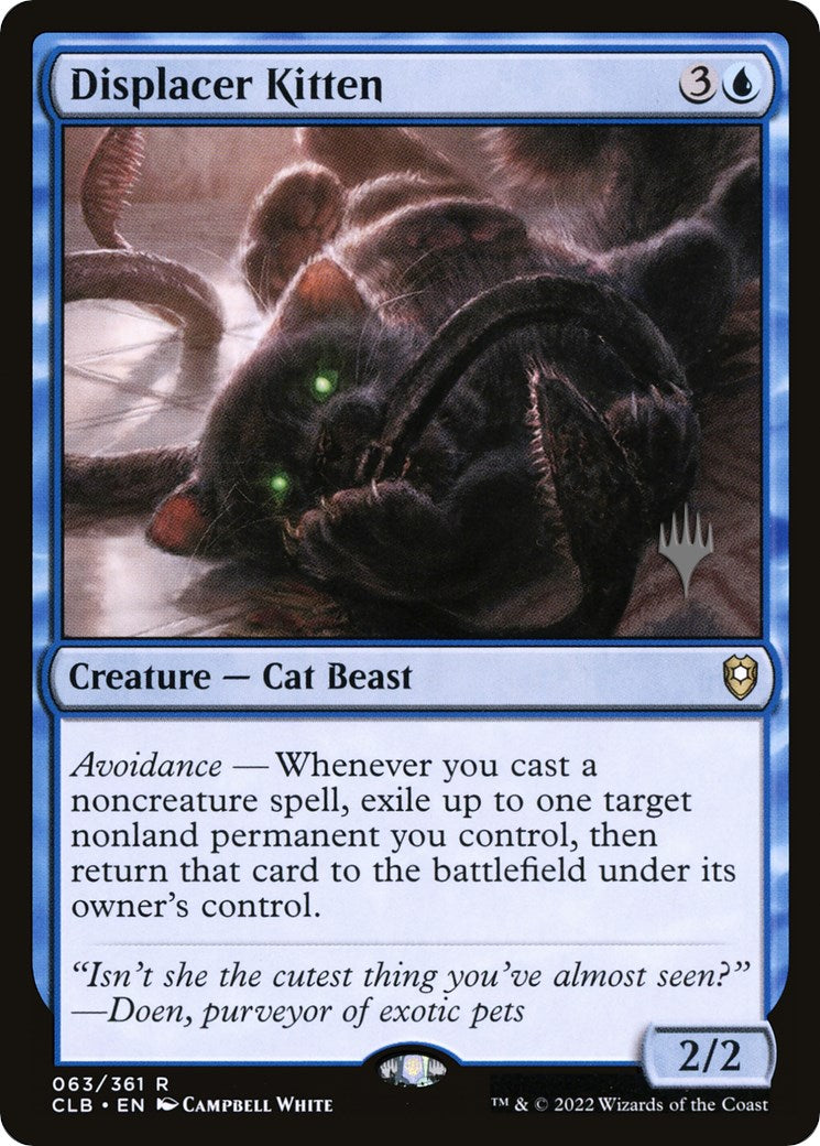 Displacer Kitten (Promo Pack) [Commander Legends: Battle for Baldur's Gate Promos] Foil