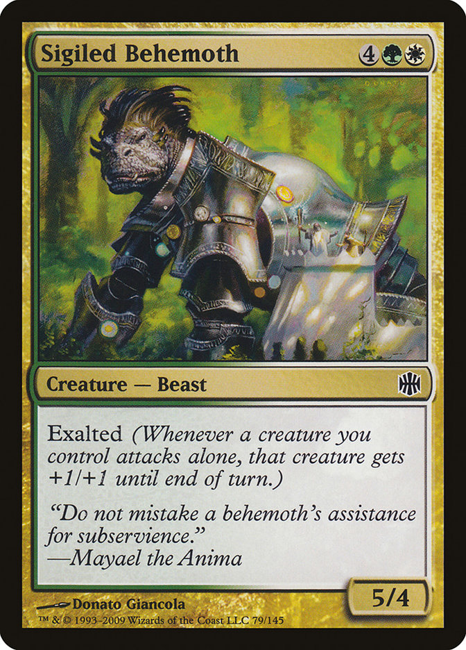 Sigiled Behemoth [Alara Reborn] Foil