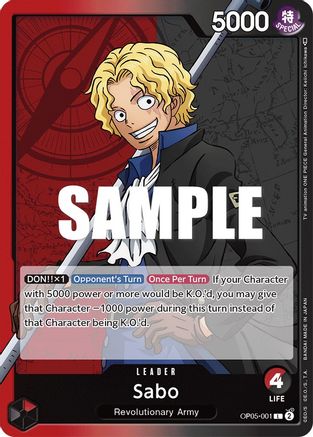 Sabo (001) (OP05-001) - [Awakening of the New Era]