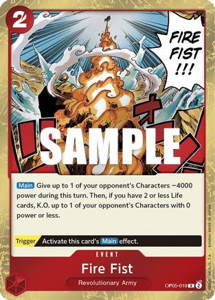 Fire Fist (OP05-019) - [Awakening of the New Era] Foil