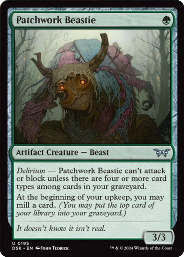Patchwork Beastie [Duskmourn: House of Horror] Foil
