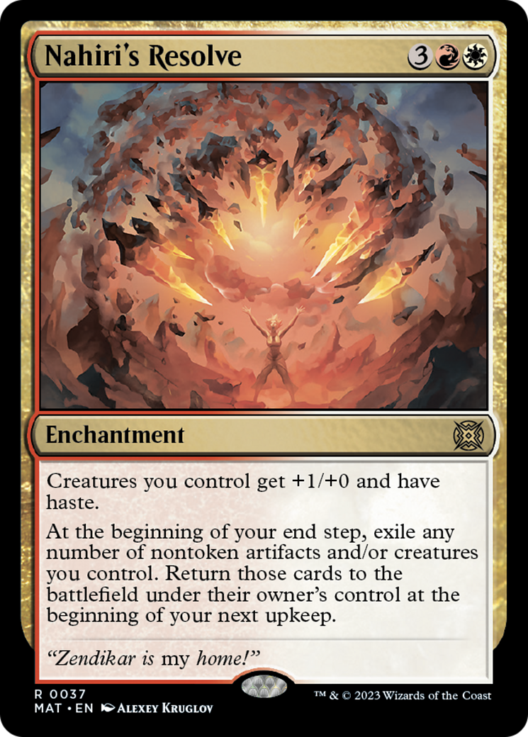 Nahiri's Resolve [March of the Machine: The Aftermath] Foil