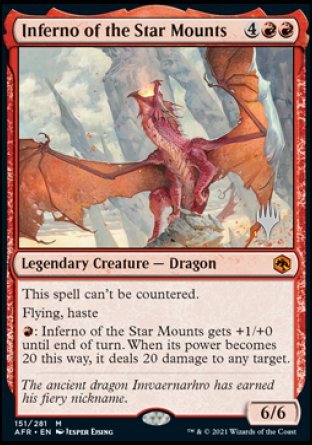 Inferno of the Star Mounts (Promo Pack) [Dungeons & Dragons: Adventures in the Forgotten Realms Promos] Foil