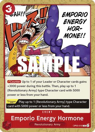 Emporio Energy Hormone (OP05-018) - [Awakening of the New Era: 1st Anniversary Tournament Cards]
