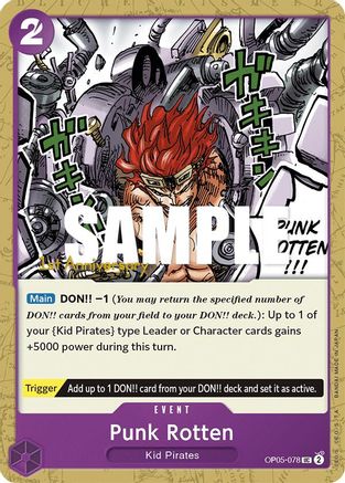 Punk Rotten (OP05-078) - [Awakening of the New Era: 1st Anniversary Tournament Cards]