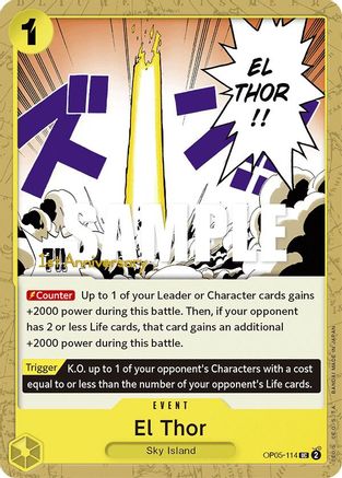 El Thor (OP05-114) - [Awakening of the New Era: 1st Anniversary Tournament Cards]