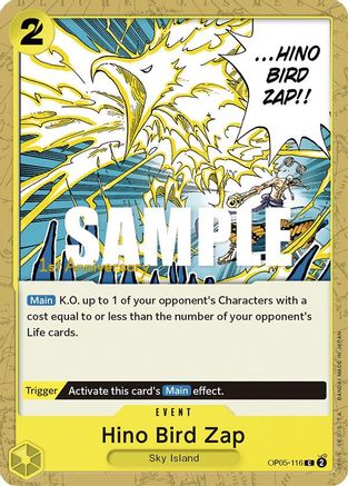 Hino Bird Zap (OP05-116) - [Awakening of the New Era: 1st Anniversary Tournament Cards]