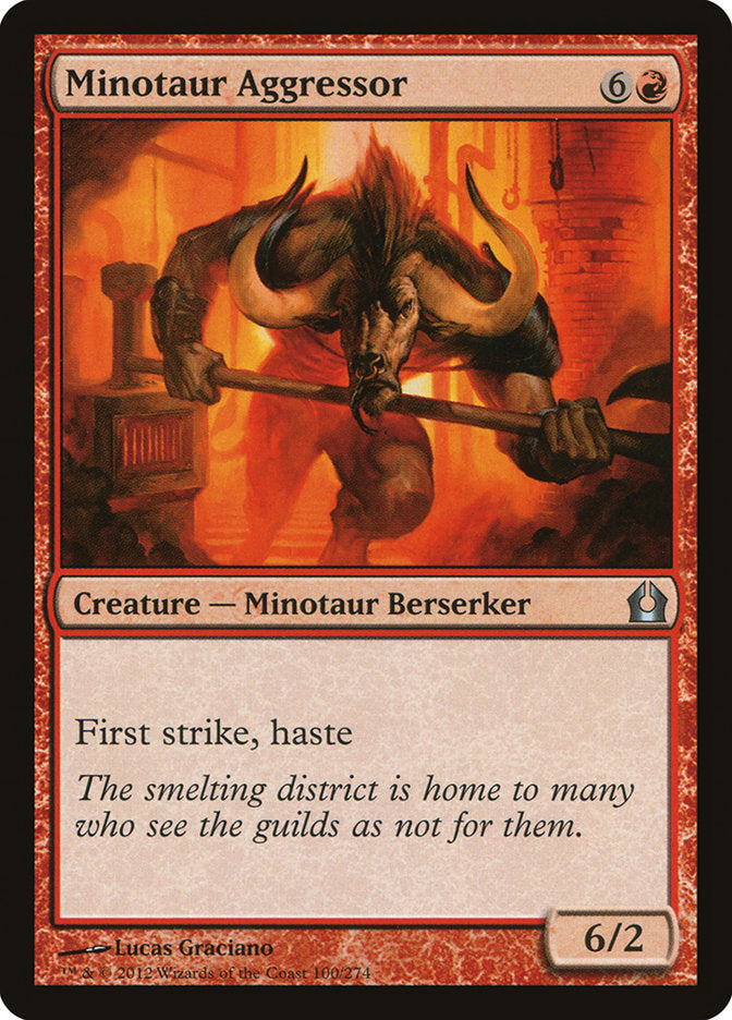 Minotaur Aggressor [Return to Ravnica] Foil