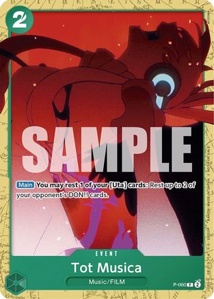 Tot Musica (Starter Deck 11: Uta Deck Battle) (P-060) - [One Piece Promotion Cards]