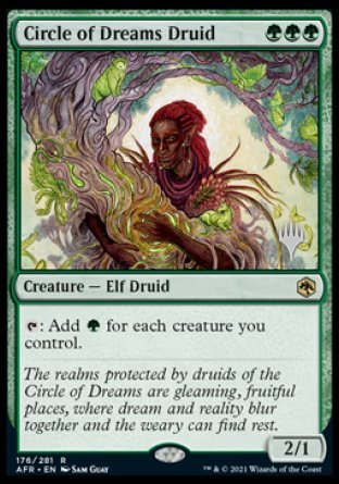 Circle of Dreams Druid (Promo Pack) [Dungeons & Dragons: Adventures in the Forgotten Realms Promos] Foil