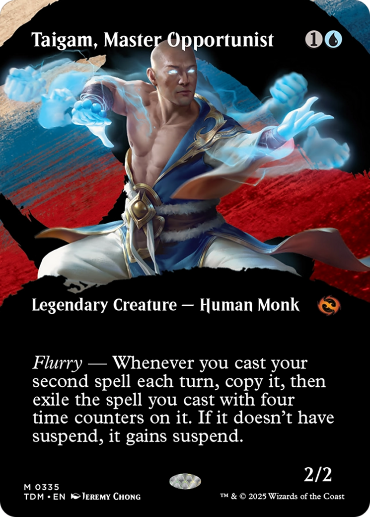 Taigam, Master Opportunist (Borderless) [Tarkir: Dragonstorm] Foil