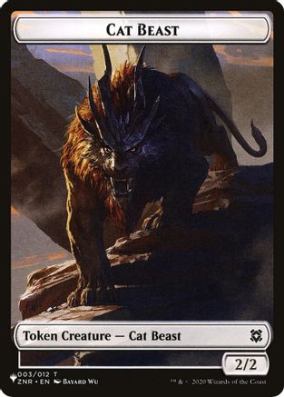 Cat Beast // Rat Double-Sided Token  [The List Reprints]