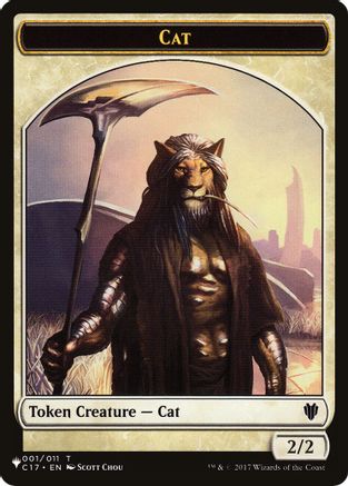 Cat (001) // Citizen Double-Sided Token  [The List Reprints]
