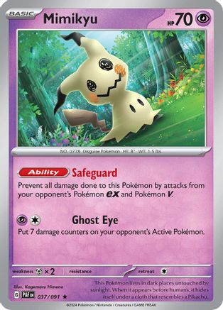 Mimikyu (037/091) [Scarlet & Violet: Paldean Fates] Reverse Holofoil