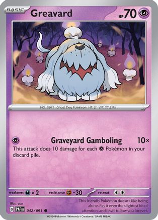 Greavard (042/091) [Scarlet & Violet: Paldean Fates] Reverse Holofoil