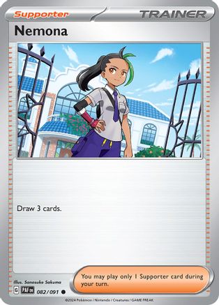 Nemona (082/091) [Scarlet & Violet: Paldean Fates] Reverse Holofoil