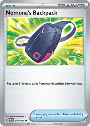 Nemona's Backpack (083/091) [Scarlet & Violet: Paldean Fates] Reverse Holofoil