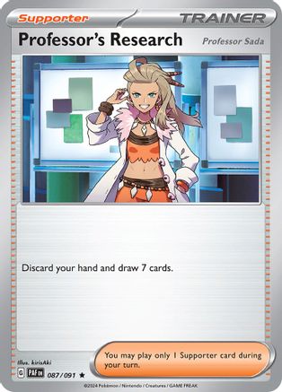 Professor's Research (087/091) [Scarlet & Violet: Paldean Fates] Reverse Holofoil