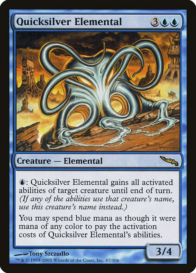 Quicksilver Elemental [Mirrodin] Foil