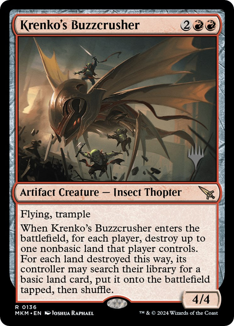 Krenko's Buzzcrusher (Promo Pack) [Murders at Karlov Manor Promos] Foil