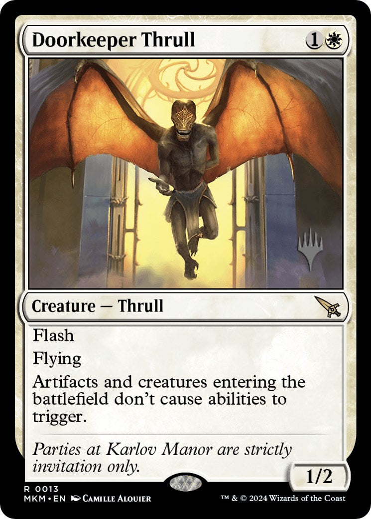 Doorkeeper Thrull (Promo Pack) [Murders at Karlov Manor Promos] Foil
