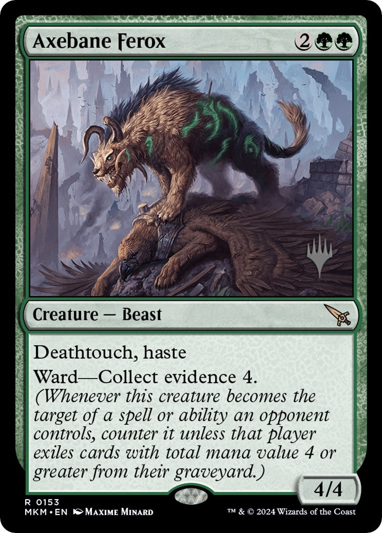 Axebane Ferox (Promo Pack) [Murders at Karlov Manor Promos] Foil