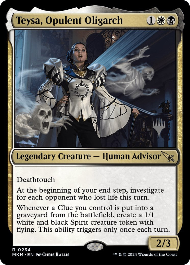 Teysa, Opulent Oligarch (Promo Pack) [Murders at Karlov Manor Promos] Foil