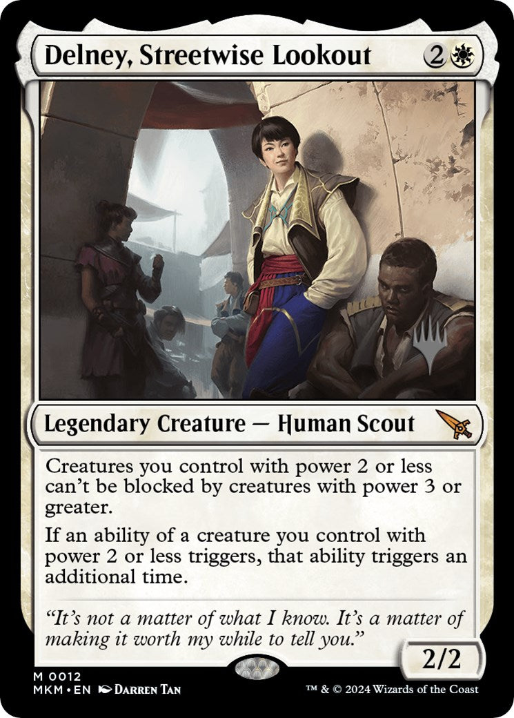 Delney, Streetwise Lookout (Promo Pack) [Murders at Karlov Manor Promos] Foil