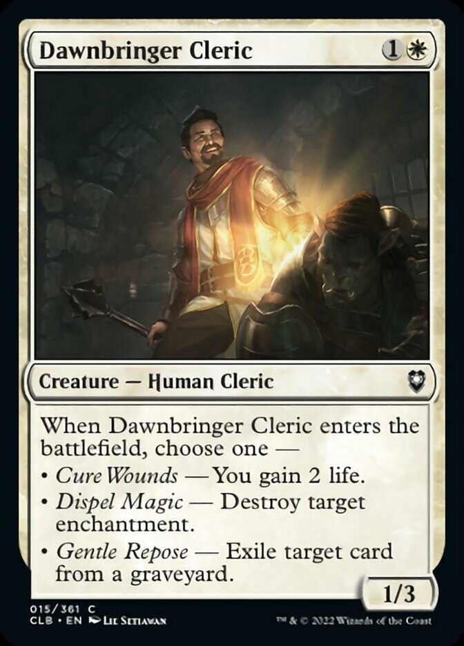 Dawnbringer Cleric [Commander Legends: Battle for Baldur's Gate] Foil