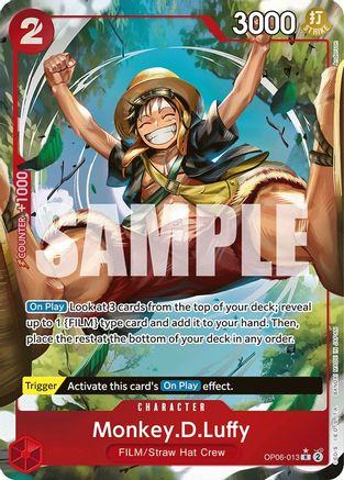 Monkey.D.Luffy (Alternate Art) (OP06-013) - [Wings of the Captain] Foil