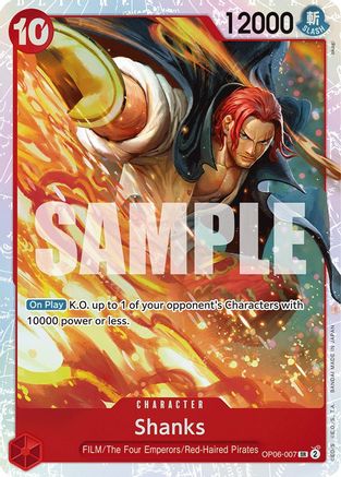 Shanks (OP06-007) - [Wings of the Captain] Foil