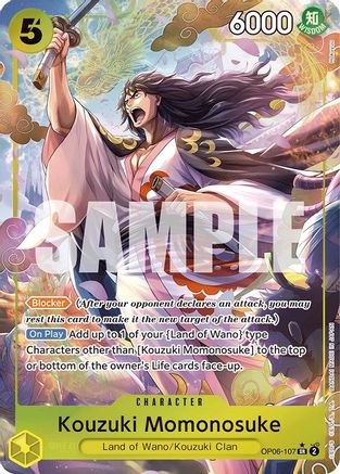 Kouzuki Momonosuke (Alternate Art) (OP06-107) - [Wings of the Captain] Foil