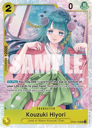 Kouzuki Hiyori (OP06-106) - [Wings of the Captain] Foil