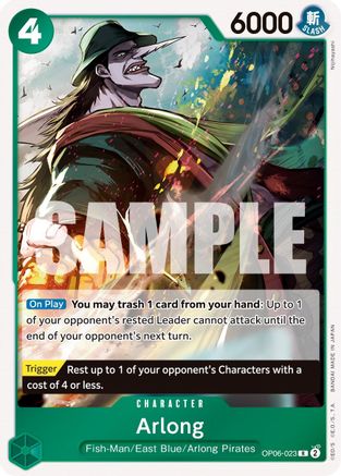 Arlong (OP06-023) - [Wings of the Captain] Foil
