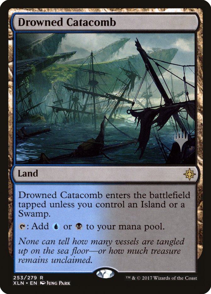 Drowned Catacomb (Promo Pack) [Ixalan Promos] Foil