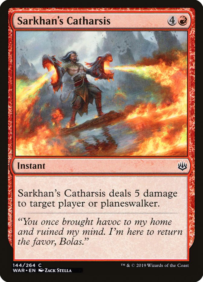 Sarkhan's Catharsis [War of the Spark] Foil