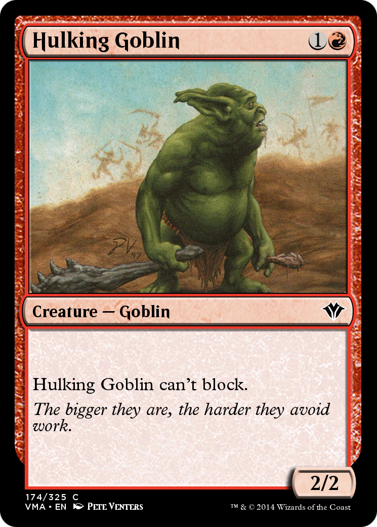 Hulking Goblin  [Vintage Masters] Foil