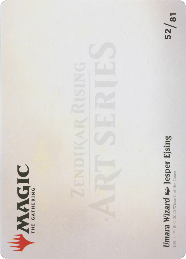 Umara Wizard // Umara Wizard  [Zendikar Rising Art Series] (Borderless) Foil